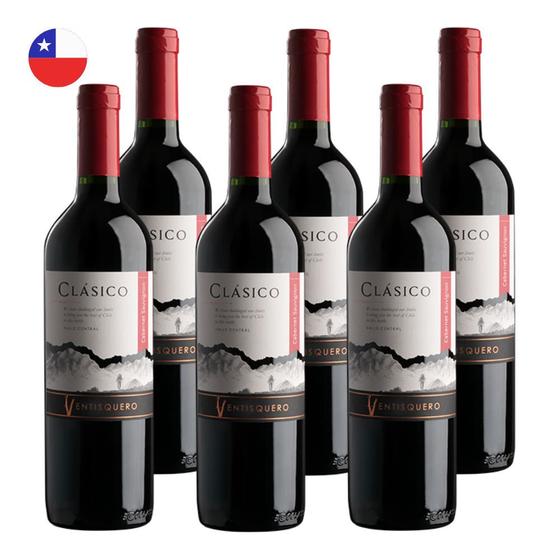 Imagem de Kit 6 Vinhos Ventisquero Clásico Cabernet Sauvignon Tinto Chile 750ml