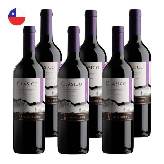 Imagem de Kit 6 Vinhos Ventisquero Clásico Syrah Tinto Chile 750ml