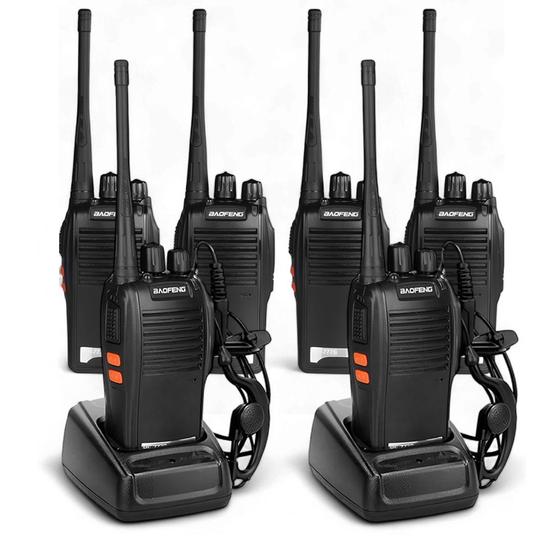 Imagem de Kit 6 Walkie Talkies Baofeng BF-777S 16 Canais Alcance 12km