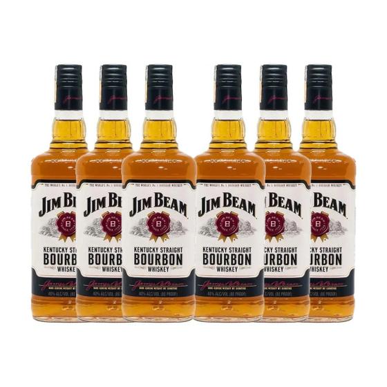 Imagem de Kit 6 Whisky Jim Beam Bourbon 1L