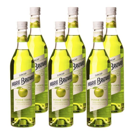Imagem de Kit 6 Xaropes Marie Brizard Maçã Verde França 700ml