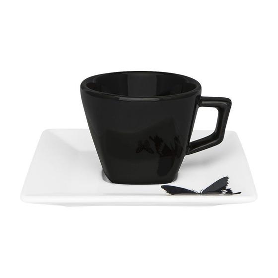 Imagem de Kit 6 Xícaras Cafezinho Quartier Tattoo Oxford Porcelana 75ML