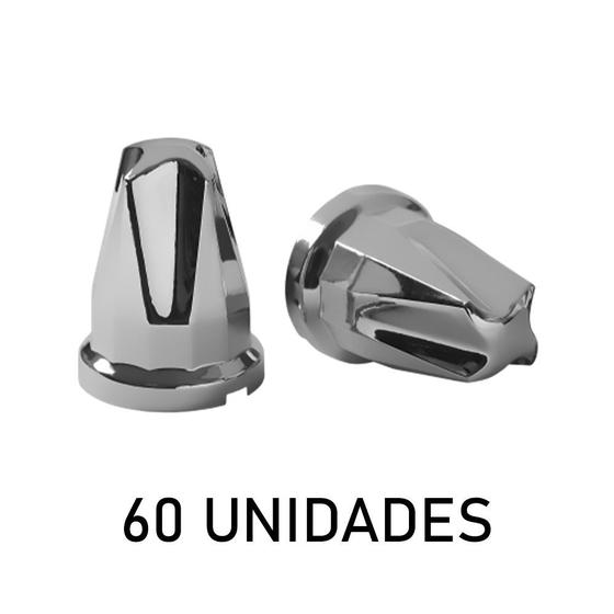 Imagem de Kit 60 Capa Plástica para Porca de Roda 33mm - Helicoidal