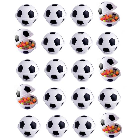 Imagem de Kit 60 Potes Bola de Futebol Lembrancinha Festa Aniversário