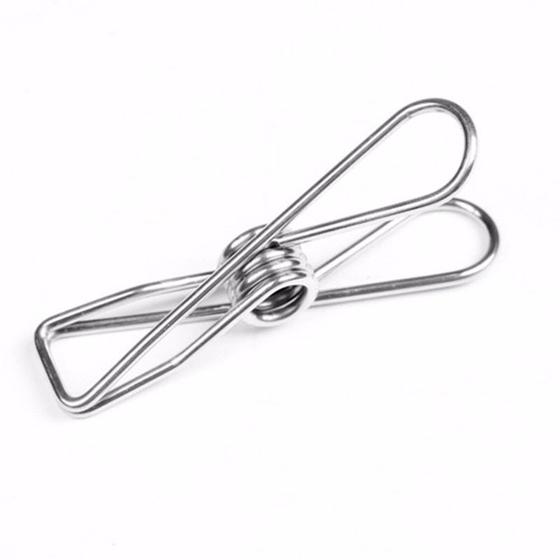 Kit 60 Prendedores Roupas Clips Inox Para Varal e Alimentos Menor preço em Kit 60 Prendedores Roupas Clips Inox Para Varal e Alimentos
