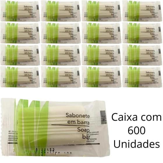 Imagem de Kit 600 Un De Sabonete Realgems Capim Limão Em Barra De 15g Para Hotel e Pousada