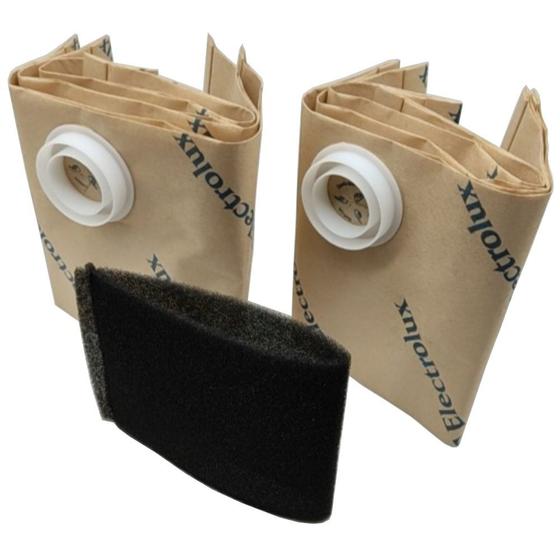 Kit 6un Saco Coletor com Filtro para Aspirador Electrolux AWDFS Menor preço em Kit 6un Saco Coletor com Filtro para Aspirador Electrolux AWDFS