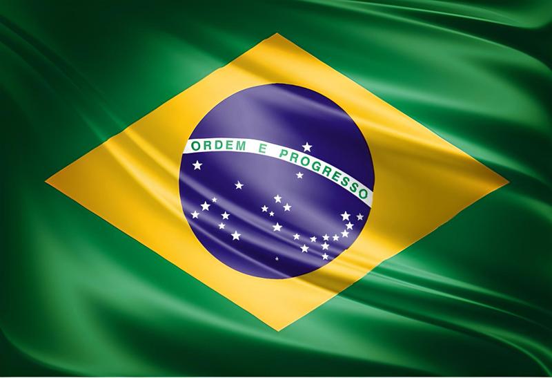 Imagem de Kit 6x Adesivo Bandeira Brasil 16x10cm Carro Moto