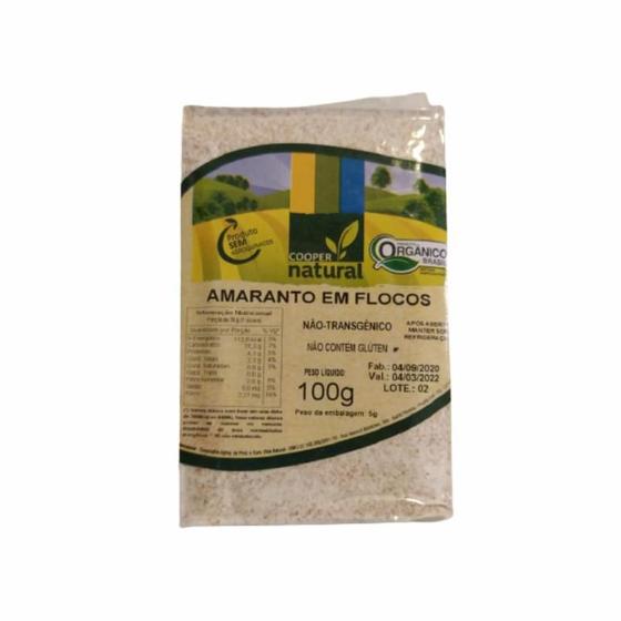 Imagem de Kit 6X: Amaranto em Flocos Orgânico Coopernatural 100g