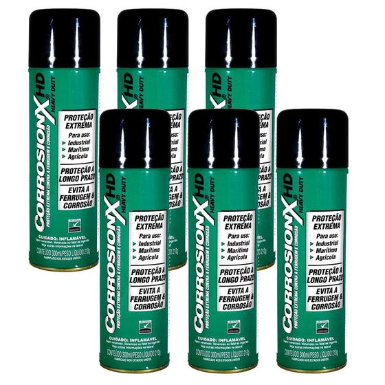 Kit 6X Anticorrosivo Corrosionx HD Heavy Duty 300ml Desengripante