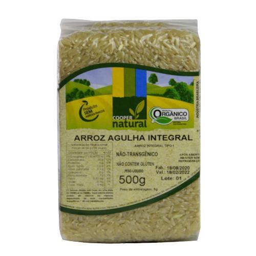 Imagem de Kit 6X: Arroz Agulha Integral Orgânico Coopernatural 500G