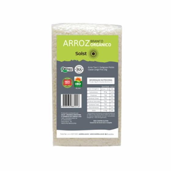 Imagem de Kit 6X: Arroz Agulhinha Longo Branco Orgânico Solst 1kg