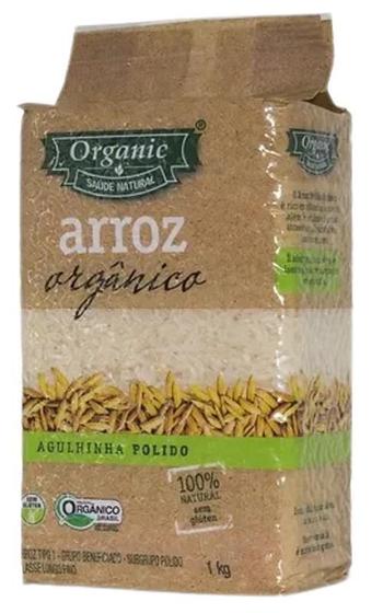 Imagem de Kit 6X Arroz Agulhinha Polido Orgânico Organic 1Kg