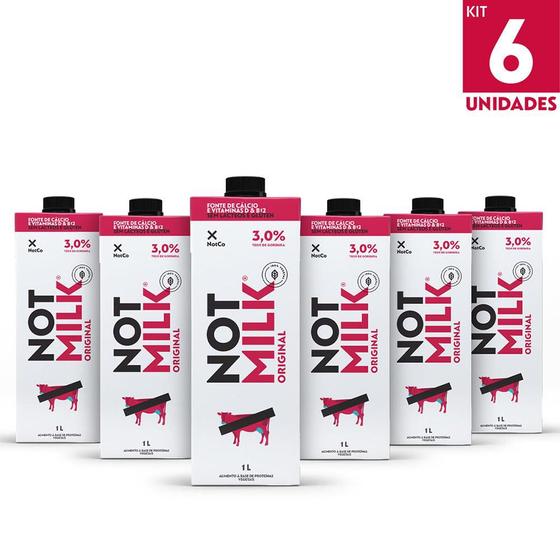 Imagem de Kit 6x Bebida Vegetal NotCo NotMilk Original 1L