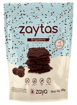 Imagem de Kit 6X: Biscoito Zaytas Brigadeiro Sem Glúten Zaya 80g