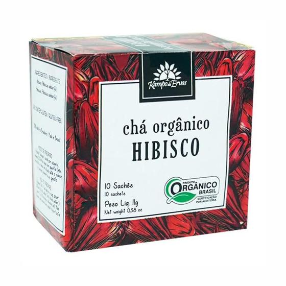 Imagem de Kit 6X: Chá de Hibiscus Orgânico Kampo de Ervas 10 sachês