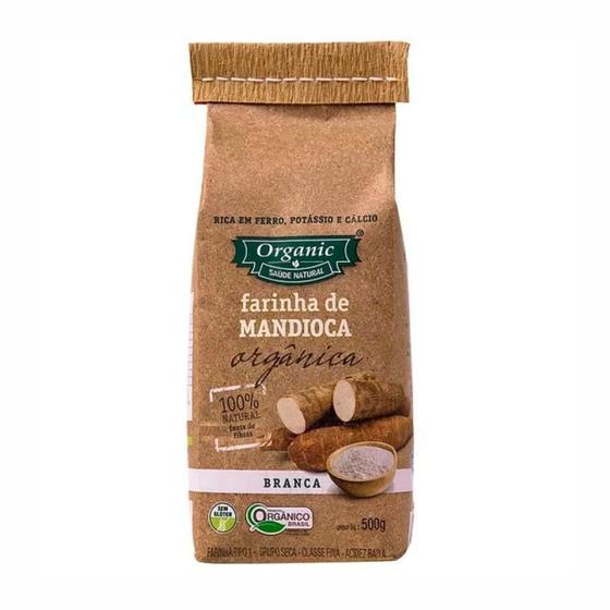 Imagem de Kit 6X: Farinha De Mandioca Branca Orgânica Organic 500G