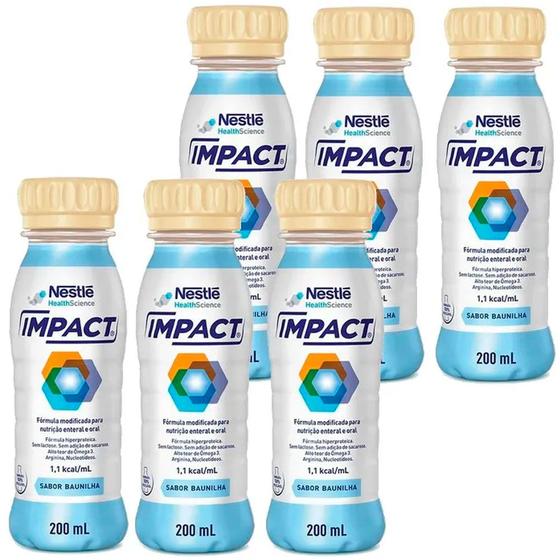 Imagem de Kit 6x Impact Baunilha - 200ml cada - Nestle