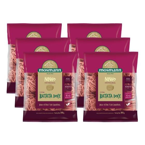 Imagem de Kit 6X: Macarrão Ninho Integral com Batata Doce Mosmann 300g