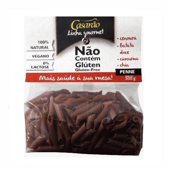 Imagem de Kit 6X: Macarrão Penne Cenoura Sem Glúten Casarão 300G