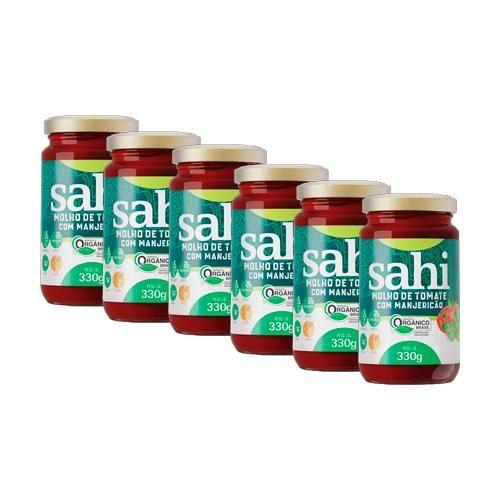 Imagem de Kit 6X: Molho de Tomate com Manjericão Orgânico Sahi 330g