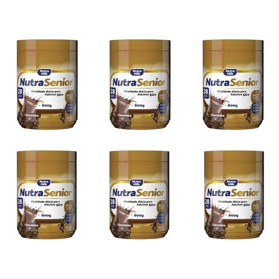 Imagem de Kit 6X Nutra Senior Adulto 50+ Complemento Alimentar 800g - 28 Vitaminas e Minerais