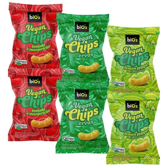 Imagem de Kit 6x Salgadinho Assado Orgânico Vegan Chips Bio2 