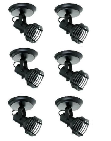 Imagem de Kit 6x Spot Par20 Bulbo Led 550/1 Hiperlight Preto