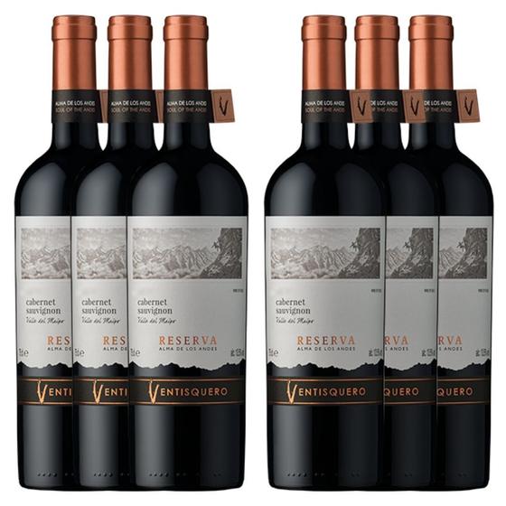 Kit 6x Vinhos Tintos Chilenos Ventisquero Explorador Cabernet Sauvignon Menor preço em Kit 6x Vinhos Tintos Chilenos Ventisquero Explorador Cabernet Sauvignon