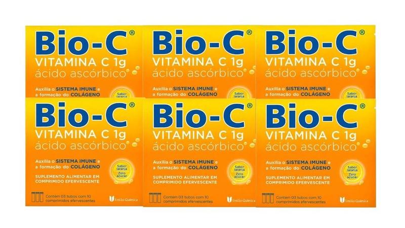 Imagem de Kit 6x Vitamina C Bio-C 30 Comprimidos - União Química