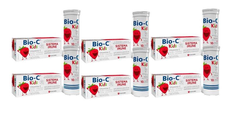 Imagem de Kit 6x Vitamina C Bio-C Kids Com 10 Comp - União Quimica