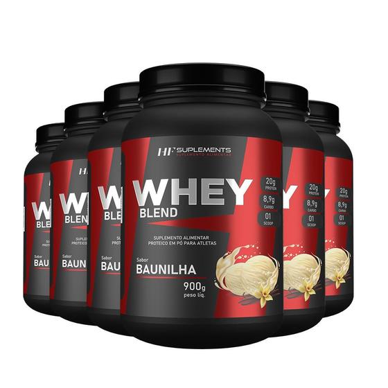 Imagem de Kit 6X Whey Protein De Baunilha 900G Hf Suplements