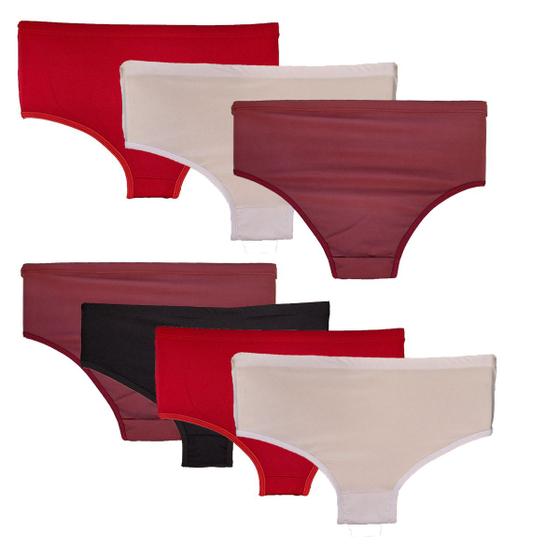 Imagem de Kit 7 Calcinhas Modelo Maior Tapa Bumbum Moda Feminina  127