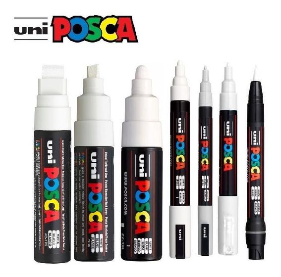 Verfstiften Posca zwart Ronde punt fijn