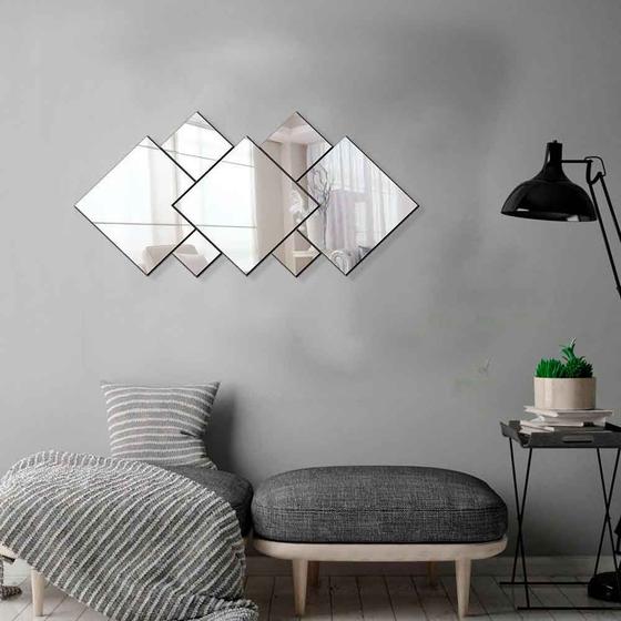 Imagem de Kit 7 Espelhos Decorativos em Acrílico Sala Quarto
