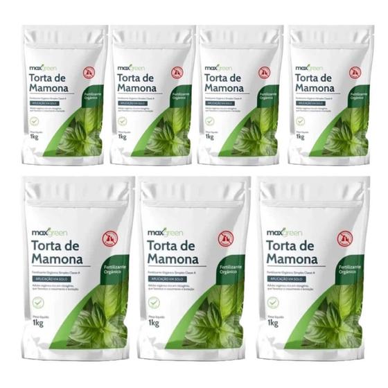 Imagem de Kit 7 Fertilizante Forth Maxgreen Torta de Mamona 1kg