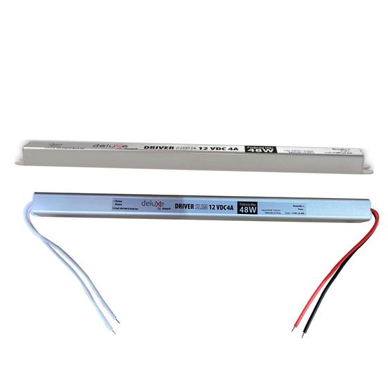 Kit 7 Fonte Driver Slim 12v 48w 4a Fita Led Perfil Led Bivolt - Avant Imagem de Kit 7 Fonte Driver Slim 12v 48w 4a Fita Led Perfil Led Bivolt