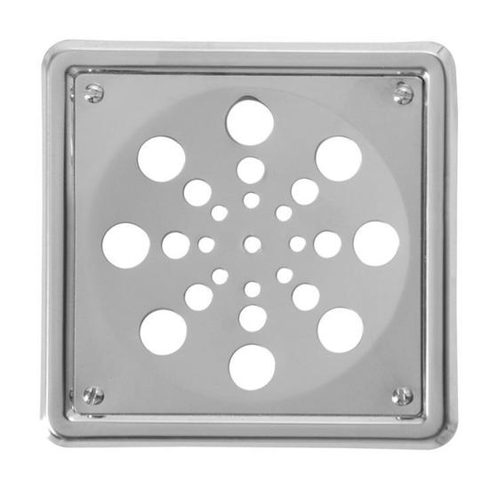 Imagem de Kit 7 Grelha Quadrada em Aço Inox 9,4 X 9,4cm com Caixilho Astra