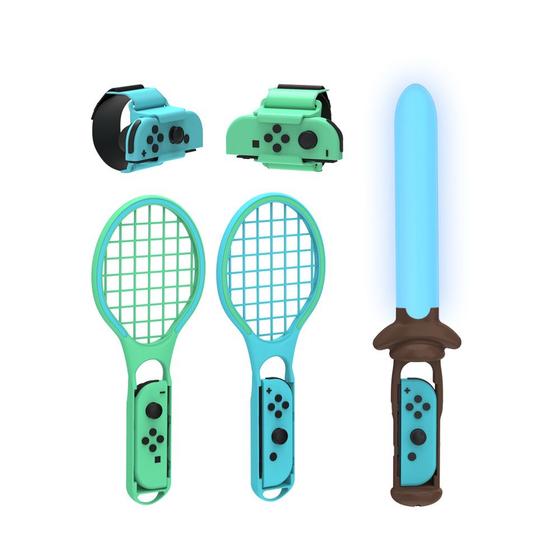 Imagem de Kit 7 in 1 Sportswear Raquete Tenis Espada Pulseira Braço Perna Acessorios Nintendo Switch/Oled N-Switch