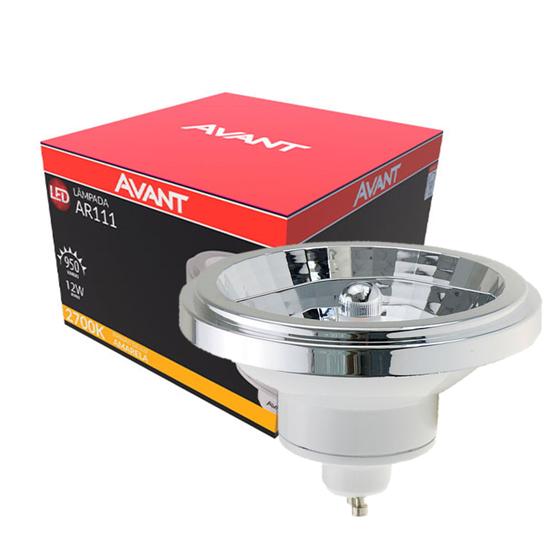 Imagem de Kit 7 Lampada Led AR111 12W Branco Quente 2700K GU10 Foco 24