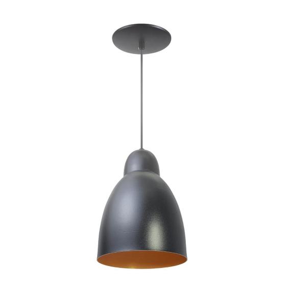 Imagem de Kit 7 Luminária Pendente Bala Com Interior Cobre Com Fiação 110/220v