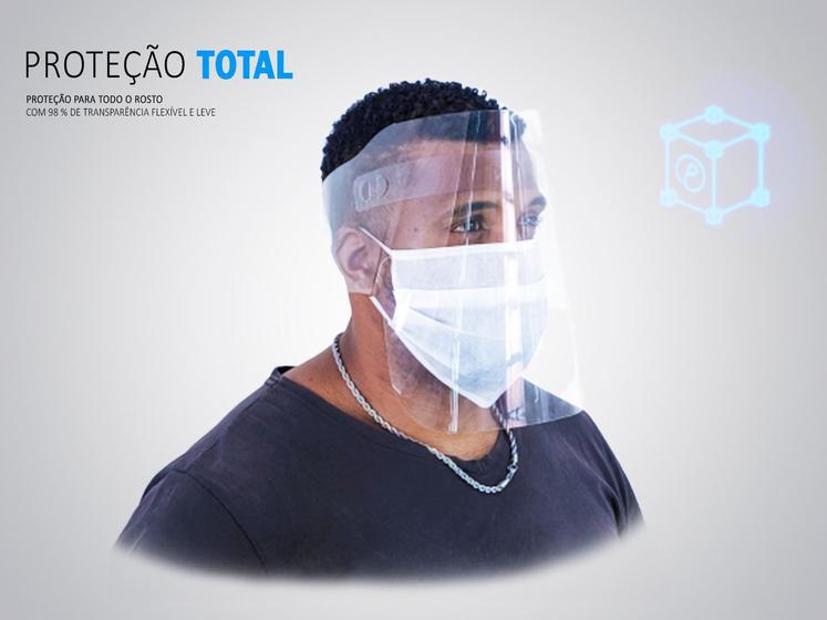 Imagem de kit 7 Mascara Protetor Facial FaceShield Leve Pronta Entrega