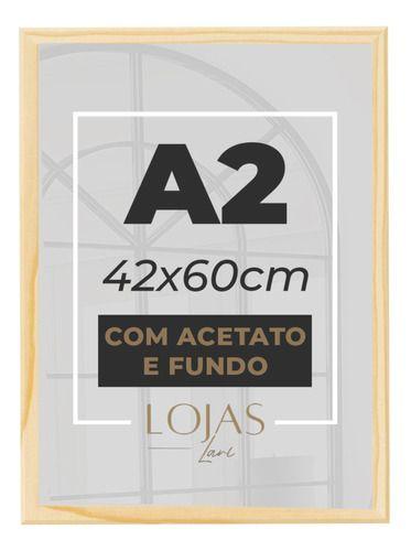 Imagem de Kit 7 Molduras Quadro A2 42x60 Com Acetato Poster Premium