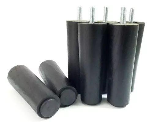 Kit 7 Pés Para Cama Box - Pezinhos 12 cm Preto Em Madeira p/ Camas Box Casal - Baú e Base Menor preço em Kit 7 Pés Para Cama Box - Pezinhos 12 cm Preto Em Madeira p/ Camas Box Casal - Baú e Base