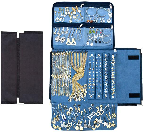 Kit 70 peças Semi Joias Com Estojo Porta Joia Folheados A OURO E PRATA Atacado Menor preço em Kit 70 peças Semi Joias Com Estojo Porta Joia Folheados A OURO E PRATA Atacado