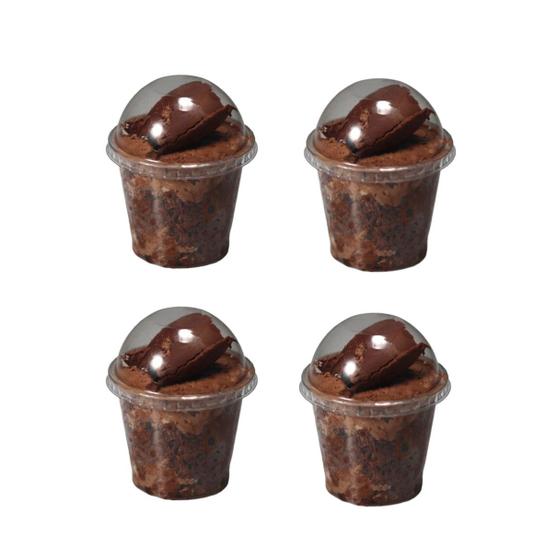 Imagem de kit 75 Mini Copo Bolha 60ml Brigadeiro De Colher G697