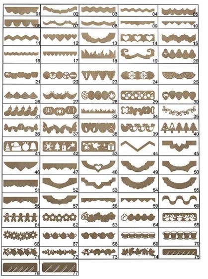 Imagem de Kit 77 Réguas Para Barrados Falso - Patchwork