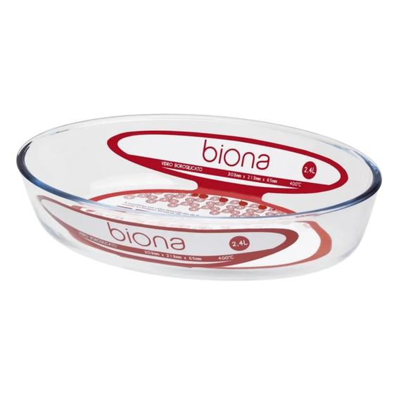 Imagem de Kit 8 Assadeiras Refratário De Vidro Biona 2,4 Litros