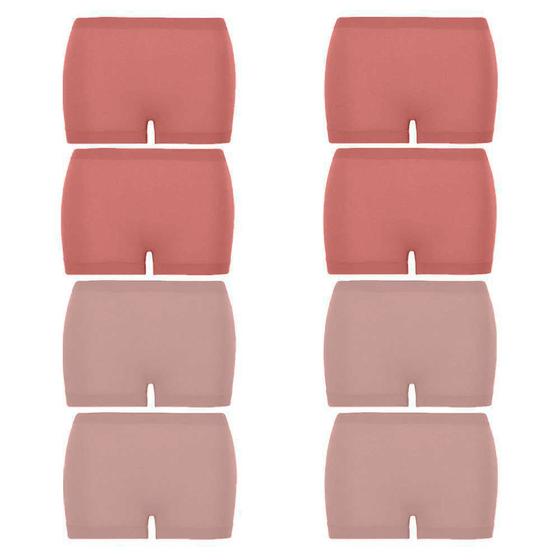 Imagem de Kit 8 Calcinhas Boxer Sem Costura Lupo Sortidas 40905-1085000