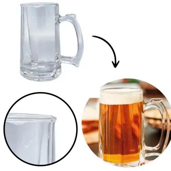 Imagem de Kit 8 Caneca Chopp 380Ml Copo Presente Zero Grau Festa